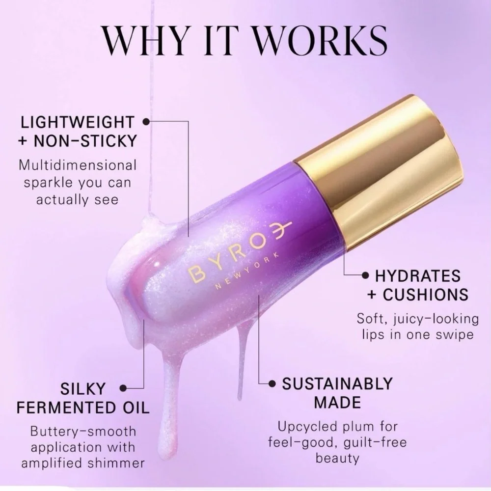 Byroe New York Sugar Plum Shimmering Lip Oil